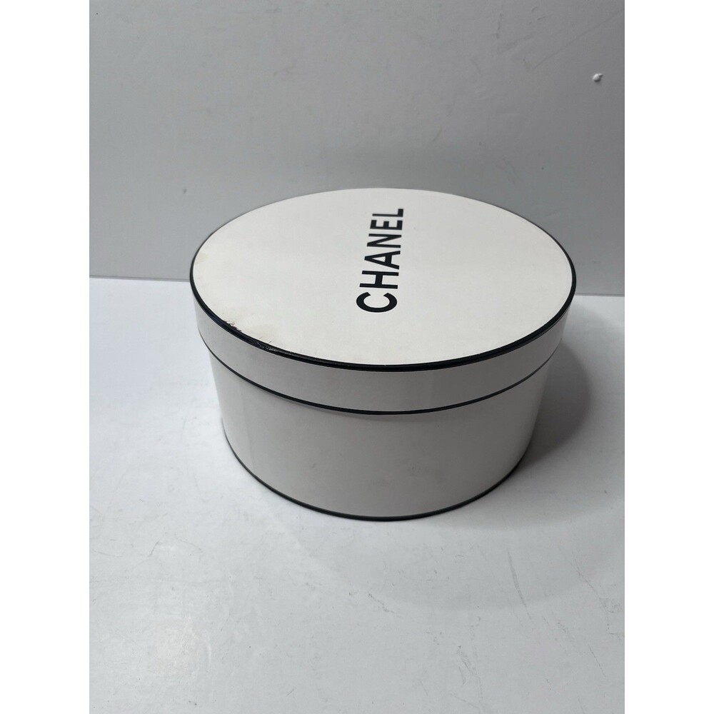 Chanel White Round 8" Empty Perfume Gift Box - Picture 5 of 9